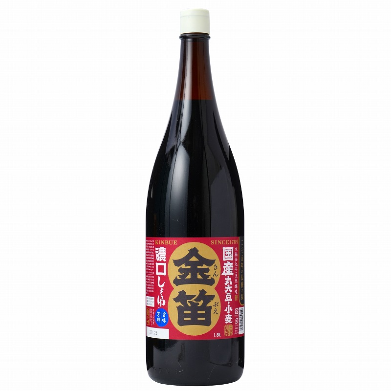笛木醤油 金笛　濃口しょうゆ 1.8リットル