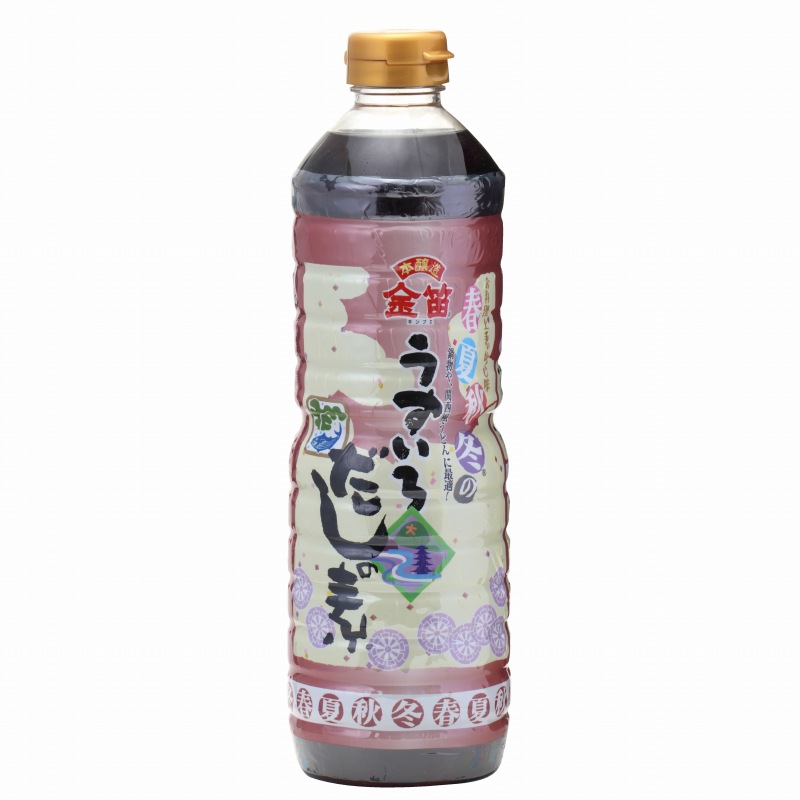 笛木醤油 金笛　春夏秋冬のうすいろだしの素 1リットル