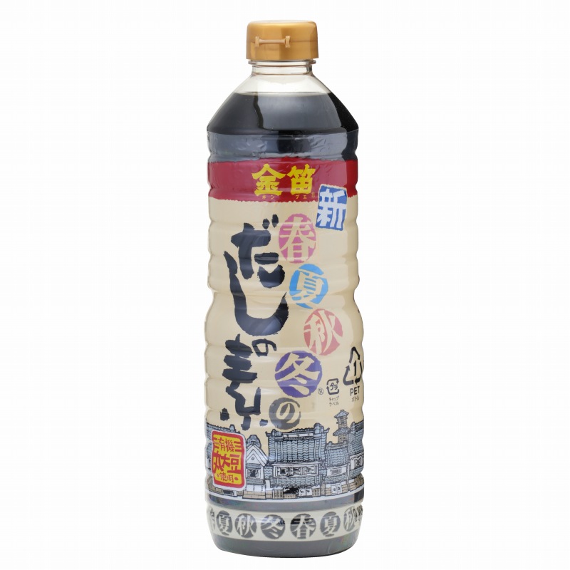 笛木醤油 金笛　新　春夏秋冬のだしの素 1リットル