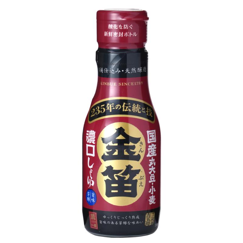 笛木醤油 金笛　濃口しょうゆ　デラミボトル 200ml