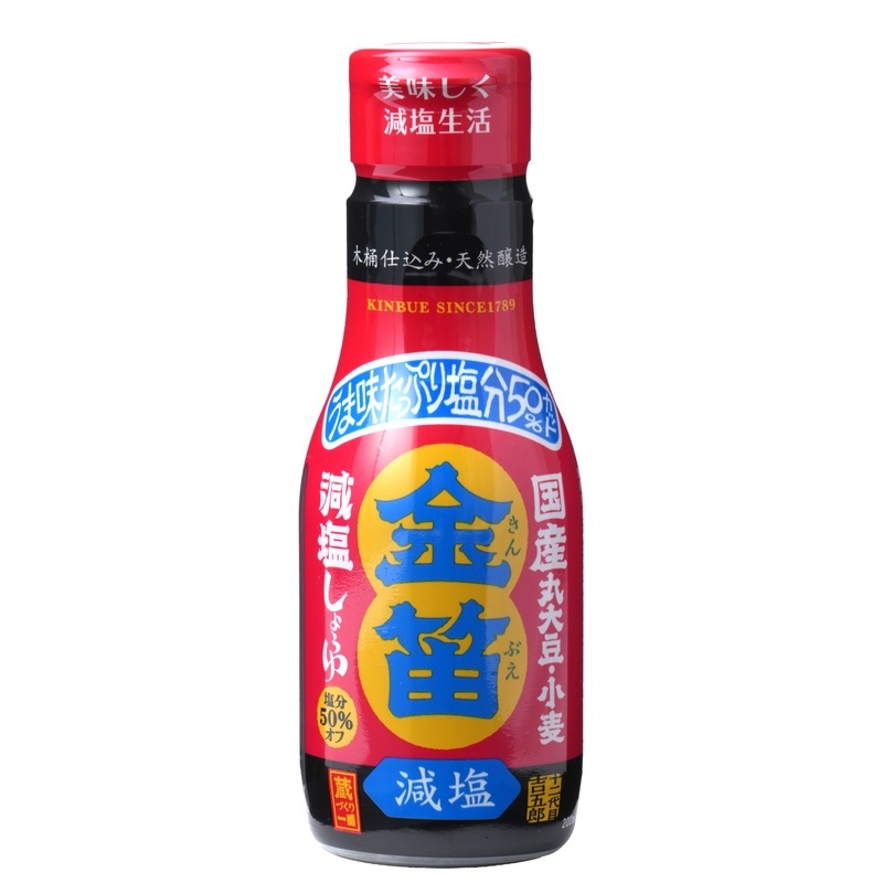 笛木醤油 金笛　減塩しょうゆ　デラミボトル 200ml