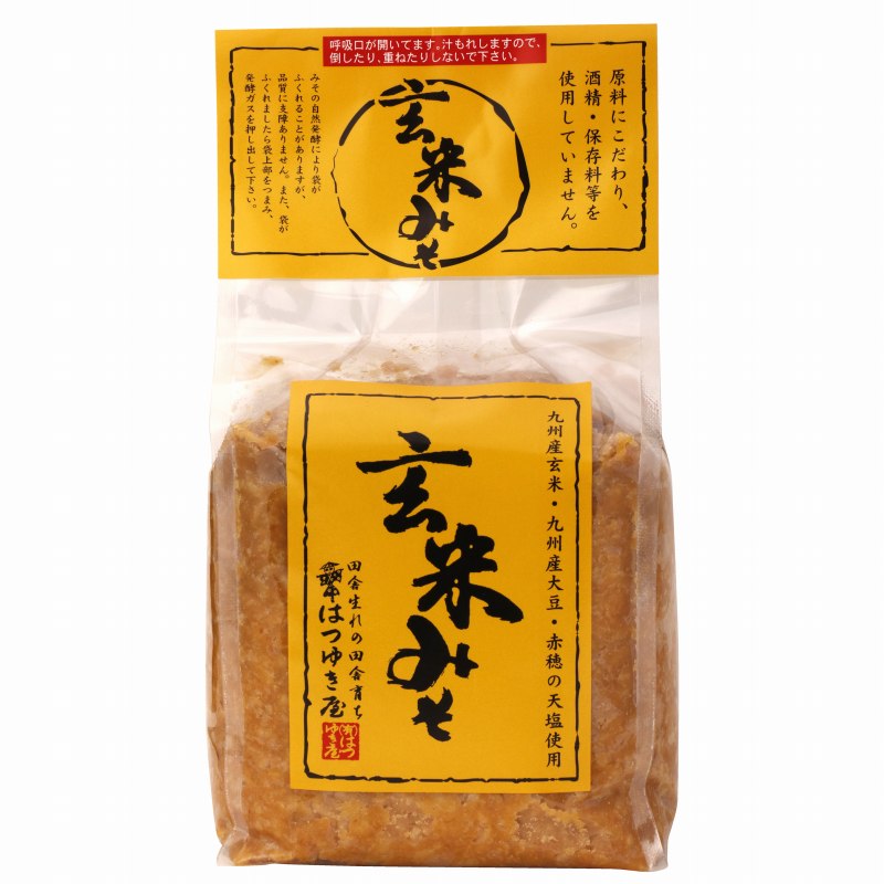 はつゆき屋 玄米みそ 1kg