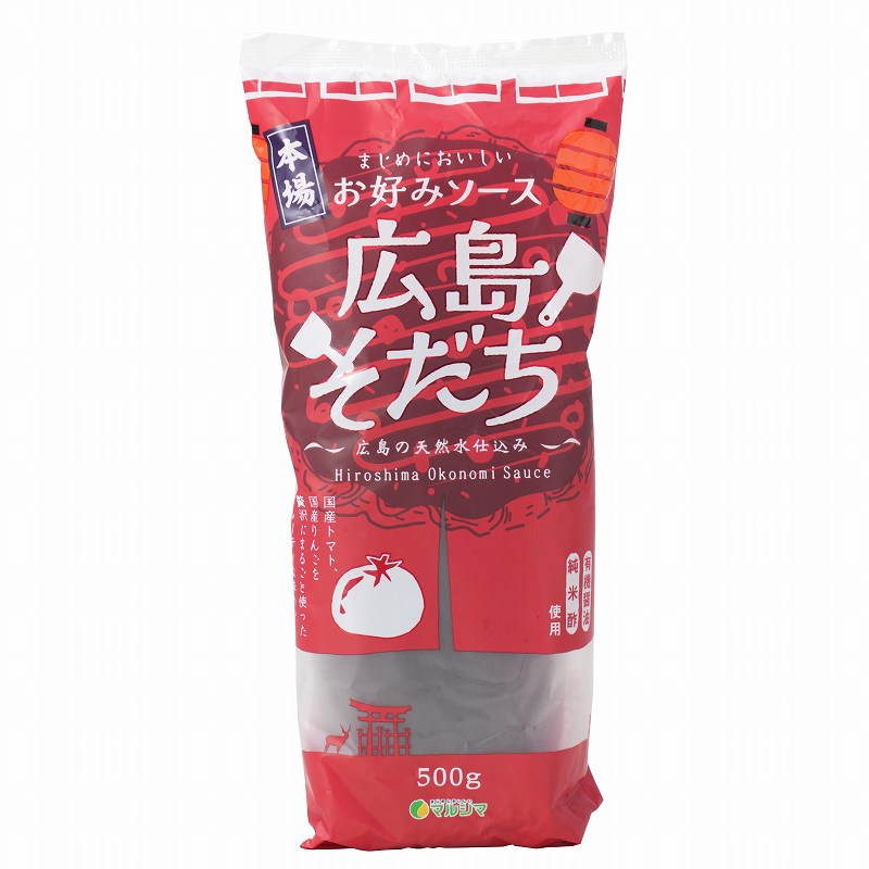 純正食品マルシマ お好みソース広島そだち 500g
