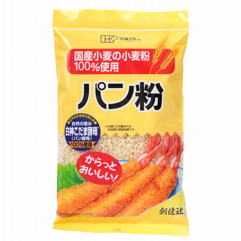 創健社 国産小麦の小麦粉１００％使用パン粉 150g
