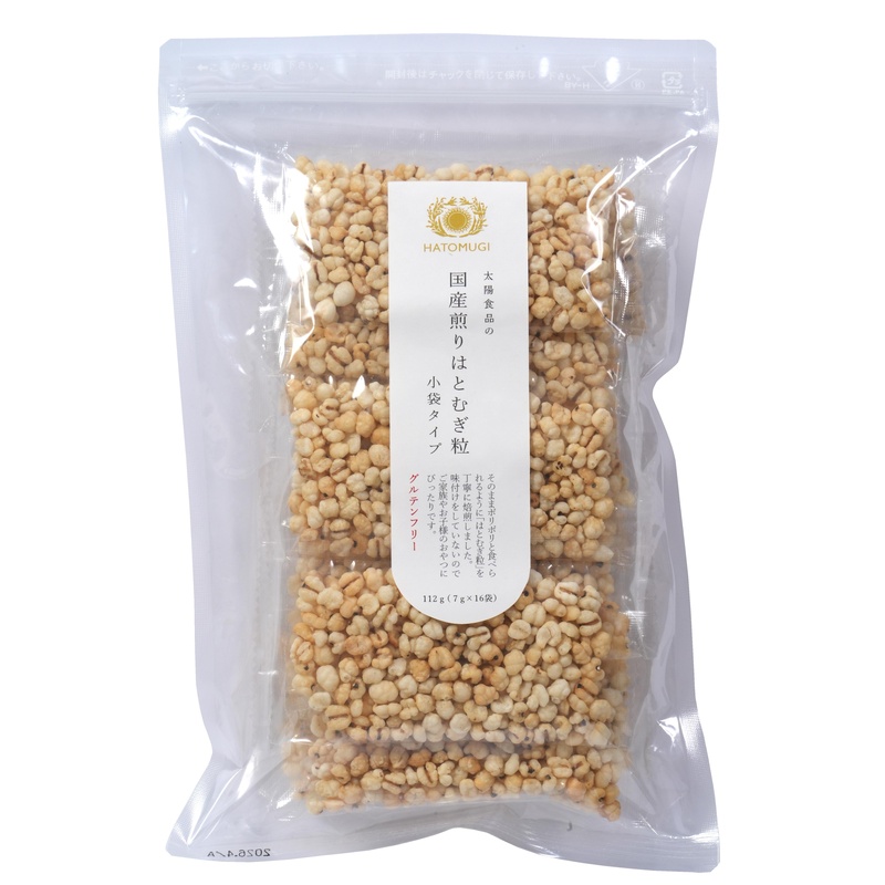 太陽食品 国産煎りはとむぎ粒　小袋タイプ 112g（7g×16袋）