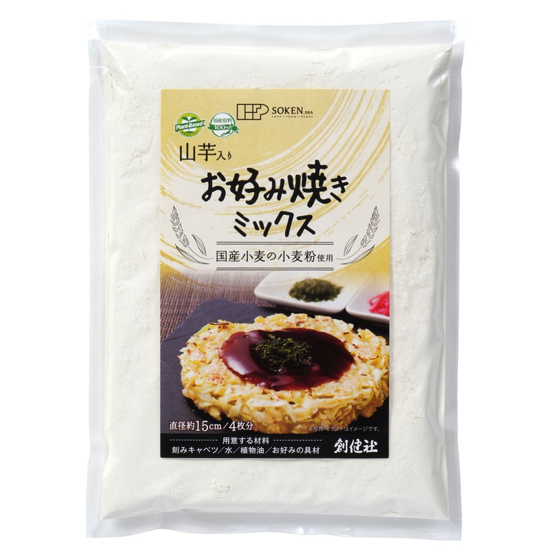 創健社 山芋入りお好み焼きミックス 200g