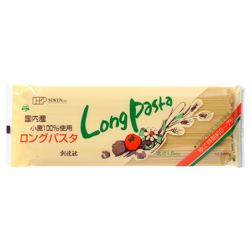 創健社 国内産小麦１００％使用ロングパスタ 400g