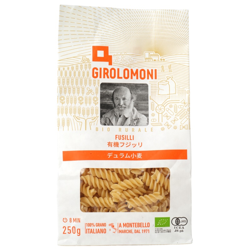創健社 ジロロモーニ　デュラム小麦　有機フジッリ 250g