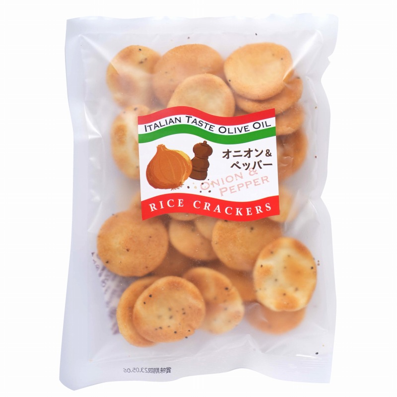 味泉 ライスクラッカー　オニオン＆ペッパー 80g