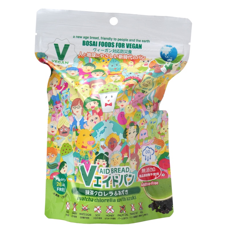 東京ファインフーズ Ｖエイド保存パン　抹茶クロレラ＆あずき 1個