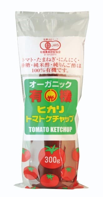 ヒカリ 有機トマトケチャップ・チューブ 300g