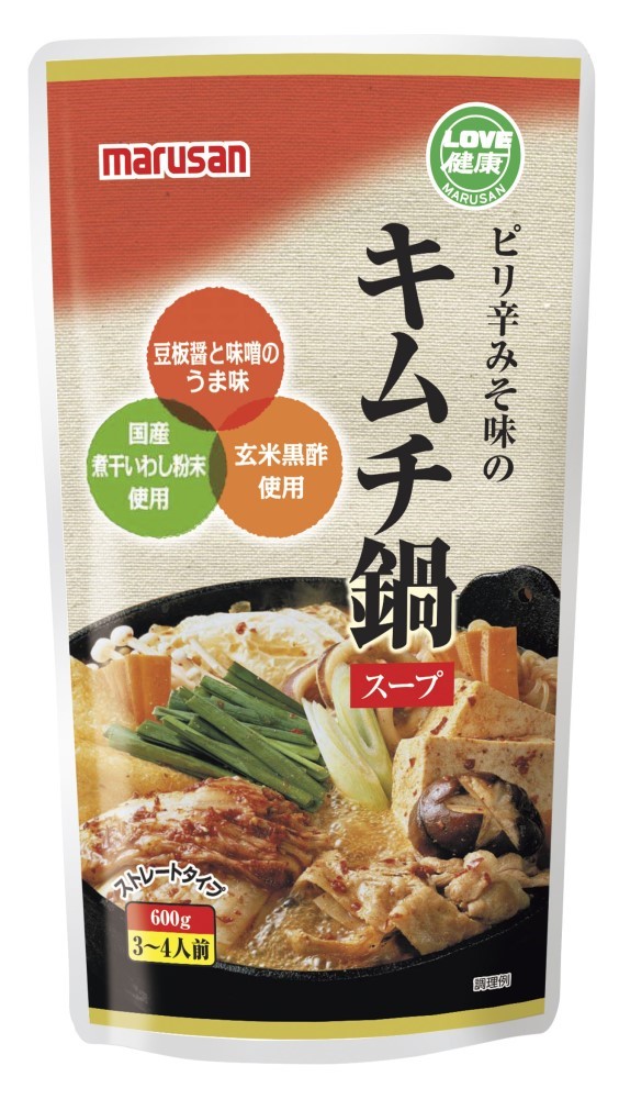 マルサン ピリ辛みそ味のキムチ鍋スープ 600g