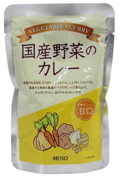 ムソー 国産野菜のカレー甘口 200g