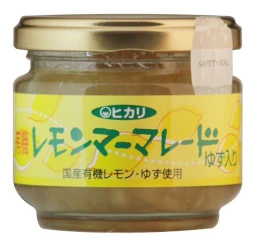 ヒカリ 有機レモンマーマレードゆず入り 115g