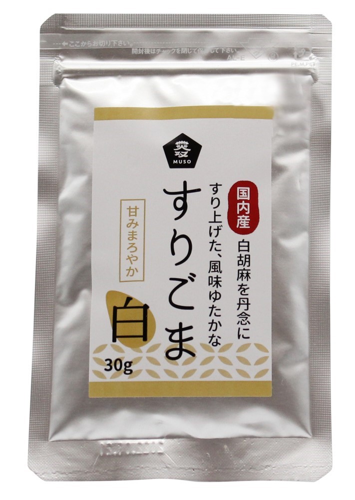 ムソー 国内産すりごま・白 30g