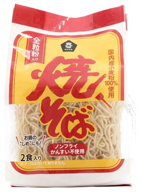 ムソー 焼そば（全粒粉入り） 90g×2