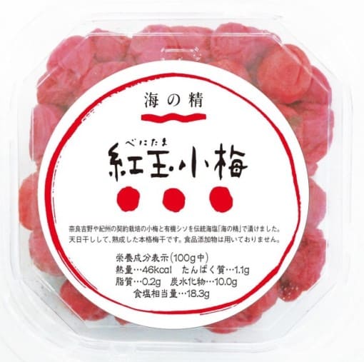 海の精 国産・紅玉小梅 120g