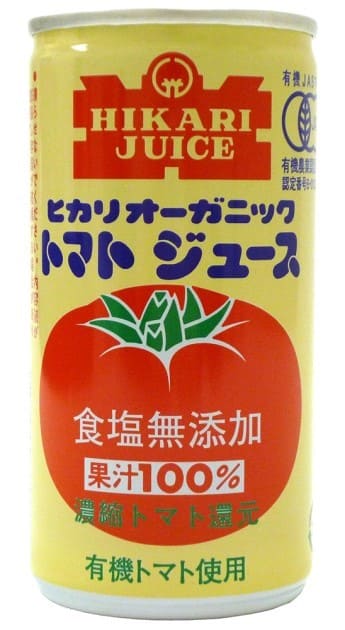 ヒカリ オーガニックトマトジュース･無塩 190g