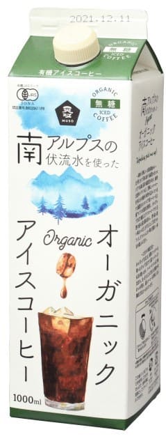 ムソー オーガニックアイスコーヒー・無糖 1000ml
