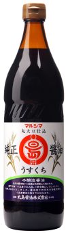 マルシマ 純正醤油 淡口 900ml