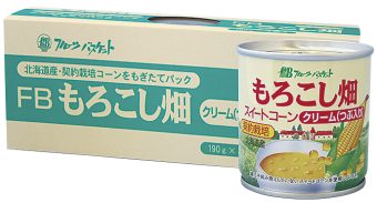 フルーツバスケット もろこし畑 クリーム(つぶ入り) 3缶入